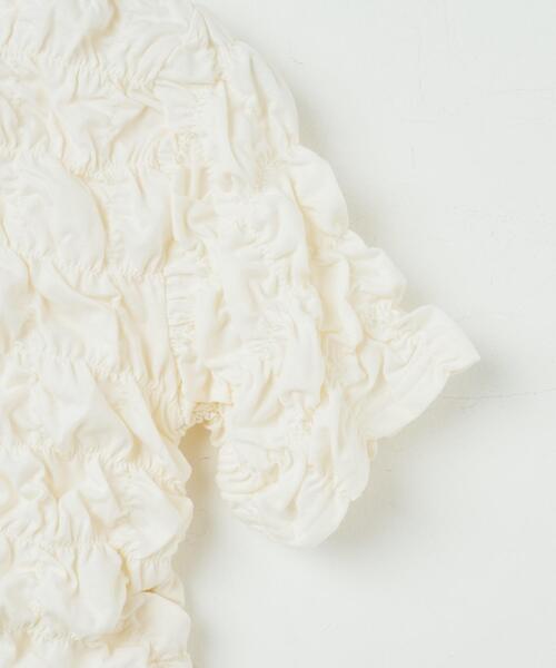 WEGO（ウィゴー）の「WEGO/シャーリングトップス（Tシャツ/カットソー・レディース・ブラック/オフホワイト・FREE）」の15枚目の写真