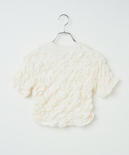 WEGO（ウィゴー）の「WEGO/シャーリングトップス（Tシャツ/カットソー・レディース・ブラック/オフホワイト・FREE）」の17枚目の写真