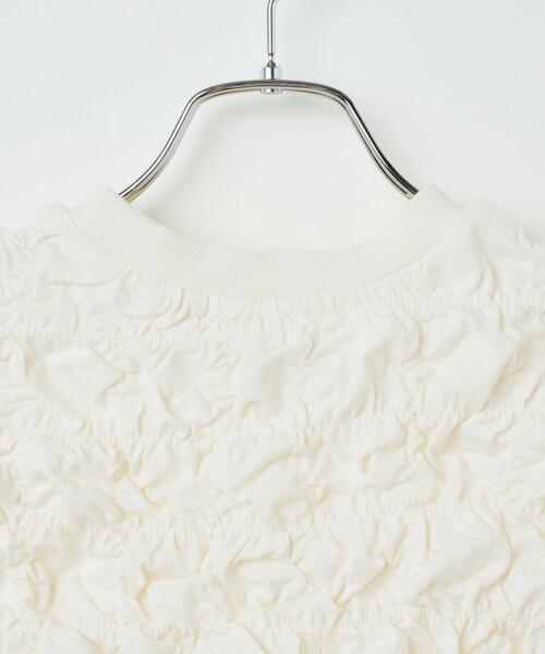 WEGO（ウィゴー）の「WEGO/シャーリングトップス（Tシャツ/カットソー・レディース・ブラック/オフホワイト・FREE）」の18枚目の写真