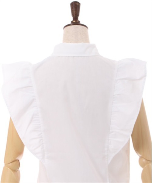 axes femme（アクシーズファム）の「刺繍入ボリュームフリルブラウス（シャツ/ブラウス・レディース・ブラック/ホワイト/サックスブルー・FREE）」の13枚目の写真