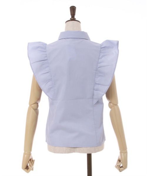 axes femme（アクシーズファム）の「刺繍入ボリュームフリルブラウス（シャツ/ブラウス・レディース・ブラック/ホワイト/サックスブルー・FREE）」の17枚目の写真