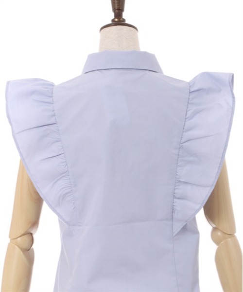 axes femme（アクシーズファム）の「刺繍入ボリュームフリルブラウス（シャツ/ブラウス・レディース・ブラック/ホワイト/サックスブルー・FREE）」の22枚目の写真