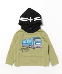 moujonjon（ムージョンジョン）の「ブルーサンダー貨物電車裏毛パーカー（パーカー）」