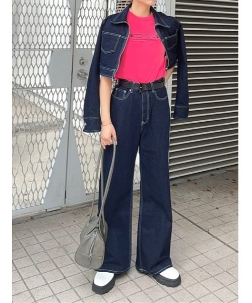 SLY（スライ）の「MINI BOSTON BAG ミニ ボストン バッグ（ショルダーバッグ・レディース・グレー/イエロー系その他・FREE）」の5枚目の写真