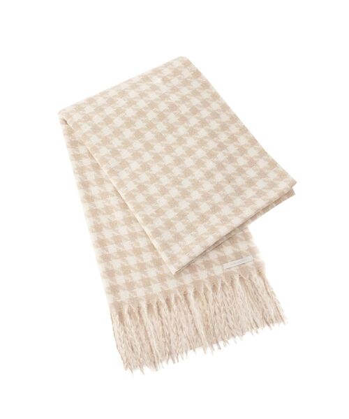 MERCURYDUO（マーキュリーデュオ）の「千鳥柄ストール（ストール/ショール・レディース・ライトグレー/ベージュ・FREE）」の6枚目の写真