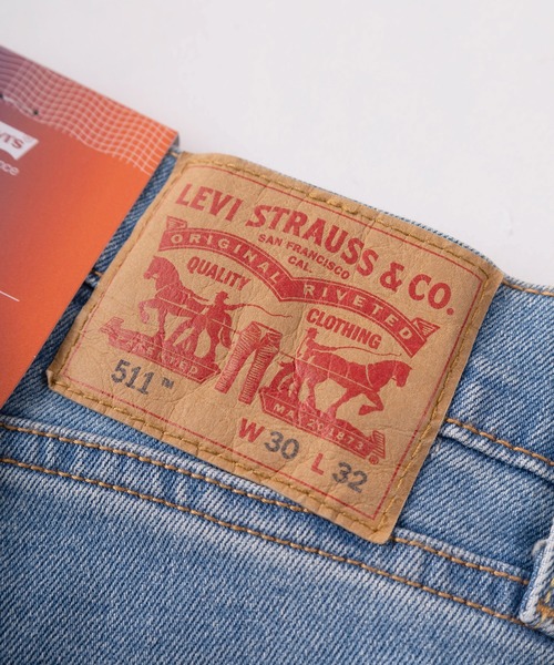 Levi's（リーバイス）の「【74】【Levi’s/リーバイス】511スリムストレート ストレッチ　5ポケット デニム/511 SLIM FIT STRETCH DENIM/ジーンズ【ウォッシュ加工】（デニムパンツ・メンズ・ライトインディゴブルー/ダークインディゴブルー/ブラック/ブルー/ライトブルー・28inch/29inch/30inch/31inch/32inch/33inch/34inch/36inch）」の12枚目の写真