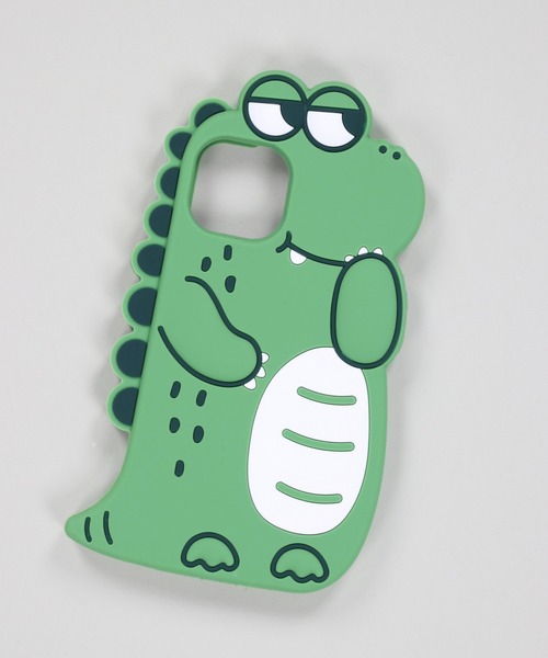 SPINNS（スピンズ）の「恐竜デザイン ラバースマホケース（スマホケース/カバー・レディース・グリーン・14/13/12）」の6枚目の写真