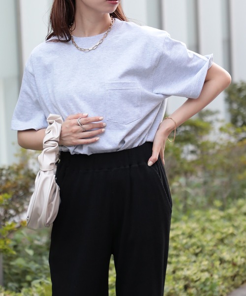 United Athle（ユナイテッドアスレ）の「【United Athle】5.6オンス ハイクオリティーポケットTシャツ  半袖無地T ベーシック ポケT ユニセックス 5006（Tシャツ/カットソー・メンズ・ネイビー/ブラック/ホワイト/アッシュ/ライトブルー/スミクロ/スモークピンク・XL/L/S/M）」の19枚目の写真
