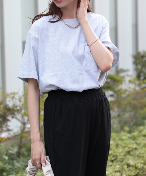 United Athle（ユナイテッドアスレ）の「【United Athle】5.6オンス ハイクオリティーポケットTシャツ  半袖無地T ベーシック ポケT ユニセックス 5006（Tシャツ/カットソー・メンズ・ネイビー/ブラック/ホワイト/アッシュ/ライトブルー/スミクロ/スモークピンク・XL/L/S/M）」の18枚目の写真