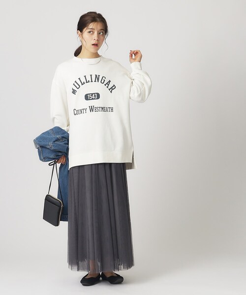 SHOO・LA・RUE（シューラルー）の「◆【デイリー/セレモニーにも】チュール ボリューム ロングスカート【CIRCRIC】（スカート・レディース・ブラック系3/ベージュ系その他7/グレー系その他・00）」の13枚目の写真