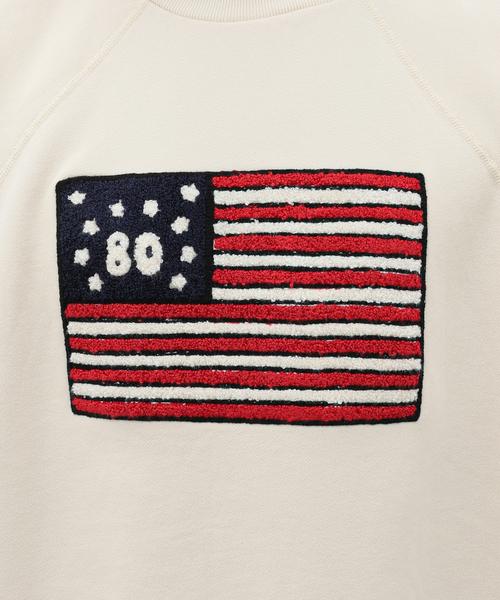 WESTOVERALLS(ウエストオーバーオールズ)の「【WESTOVERALLS / ウェストオーバーオールズ】US 80s SWEAT(スウェット・メンズ・ブルー/アイボリー・LARGE)」の11枚目の写真