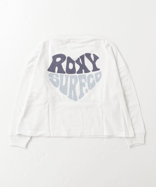ROXY（ロキシー）の「ROXY/ロキシー キッズ 長袖Tシャツ CROP TLT234088（Tシャツ/カットソー・キッズ・ナチュラル/イエロー系その他/ホワイト×レッド・140cm/150cm/130cm）」の5枚目の写真