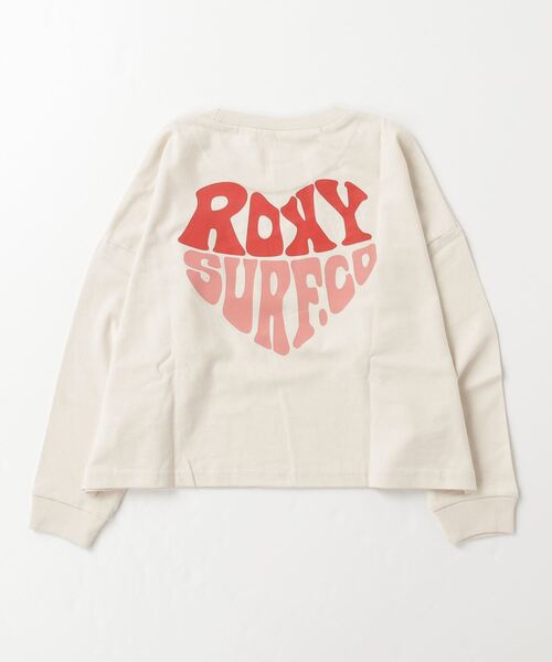 ROXY（ロキシー）の「ROXY/ロキシー キッズ 長袖Tシャツ CROP TLT234088（Tシャツ/カットソー・キッズ・ナチュラル/イエロー系その他/ホワイト×レッド・140cm/150cm/130cm）」の6枚目の写真