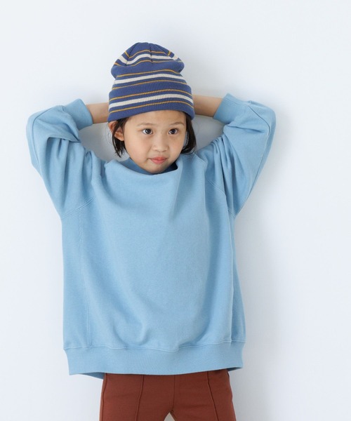 LOWRYS FARM（ローリーズファーム）の「マルチボーダーニットワッチ　 983929（ニットキャップ/ビーニー・キッズ・アイボリー/ブルー/グリーン・FREE）」の15枚目の写真