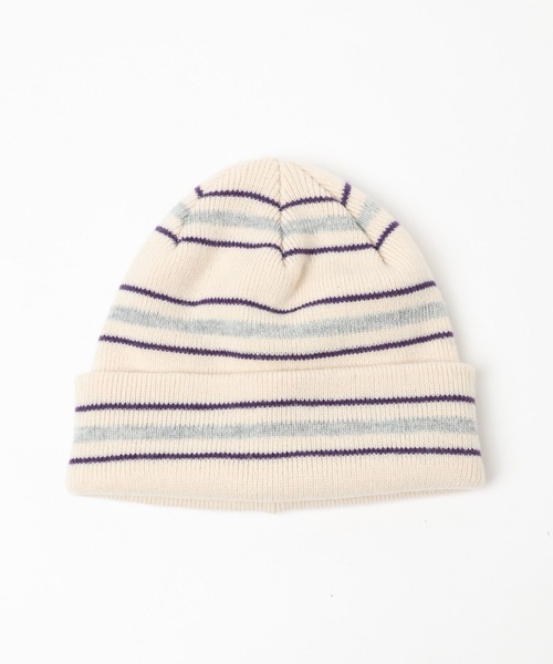 LOWRYS FARM（ローリーズファーム）の「マルチボーダーニットワッチ　 983929（ニットキャップ/ビーニー・キッズ・アイボリー/ブルー/グリーン・FREE）」の14枚目の写真