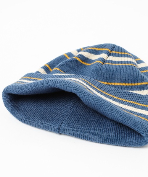 LOWRYS FARM（ローリーズファーム）の「マルチボーダーニットワッチ　 983929（ニットキャップ/ビーニー・キッズ・アイボリー/ブルー/グリーン・FREE）」の12枚目の写真