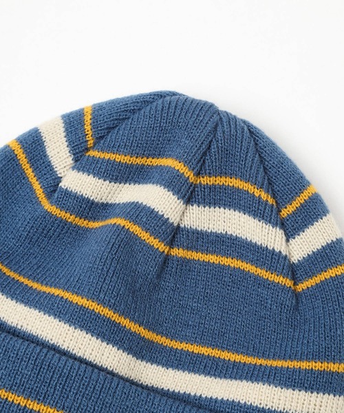 LOWRYS FARM（ローリーズファーム）の「マルチボーダーニットワッチ　 983929（ニットキャップ/ビーニー・キッズ・アイボリー/ブルー/グリーン・FREE）」の11枚目の写真