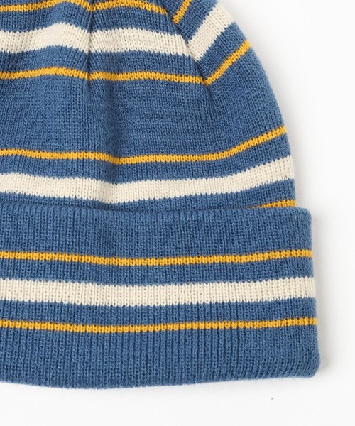 LOWRYS FARM（ローリーズファーム）の「マルチボーダーニットワッチ　 983929（ニットキャップ/ビーニー・キッズ・アイボリー/ブルー/グリーン・FREE）」の10枚目の写真