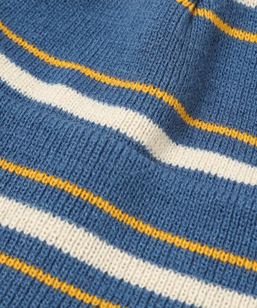 LOWRYS FARM（ローリーズファーム）の「マルチボーダーニットワッチ　 983929（ニットキャップ/ビーニー・キッズ・アイボリー/ブルー/グリーン・FREE）」の9枚目の写真