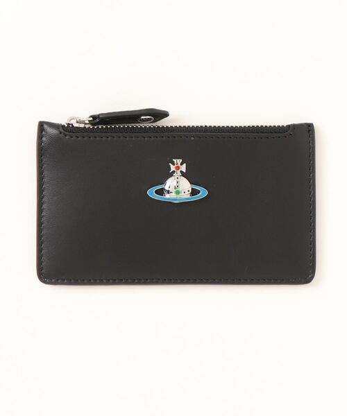 Vivienne Westwood(ヴィヴィアンウエストウッド)の「51110039-L001L-PFNAPPA SLIM LONG CARD HOLDER(カードケース・レディース・ブラック/レッド・FREE)」の1枚目の写真