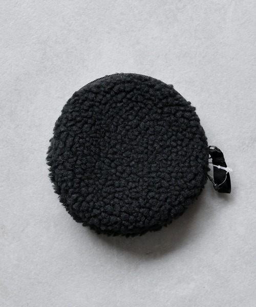 THE NORTH FACE（ザノースフェイス）の「【THE NORTH FACE/ザ・ノースフェイス】ラウンド型 ボア ミニポーチ コインケース（コインケース・メンズ・アイボリー/ブラック・FREE）」の8枚目の写真