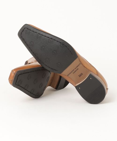 新品【キャサリンハムネット LONDON】外羽根スワール ドレスシューズ 27 KATHARINE HAMNETT LONDON （キャサリンハムネットロンドン）の