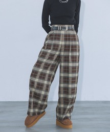 PAGEBOY | チェックストレートパンツ(その他パンツ)