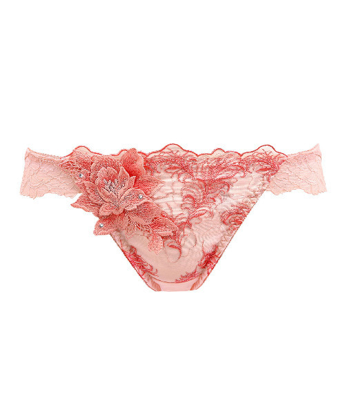 HIMICO(ヒミコ)の「【美しい羽根を纏う 017series】HIMICO Rosa degli Angeli ショーツ スタンダード(ショーツ・レディース・オフホワイト/エメラルド/サーモンピンク・LARGE/MEDIUM)」の1枚目の写真