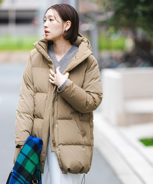 archivio フード付きジャケット ベージュ 楽天市場】ジャケット レディース 秋冬 前ジップ フード付き 絞れる裾