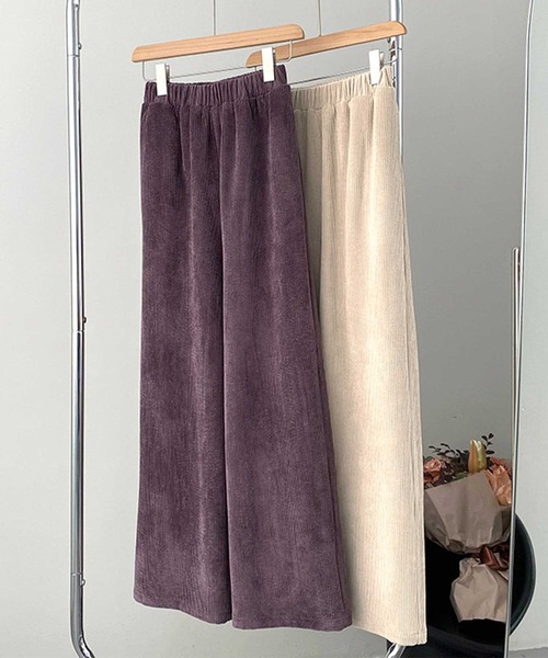 OSYAREVO（オシャレボ）の「コーデュロイ パンツ（その他パンツ・レディース・ベージュ/パープル・MEDIUM/LARGE）」の16枚目の写真