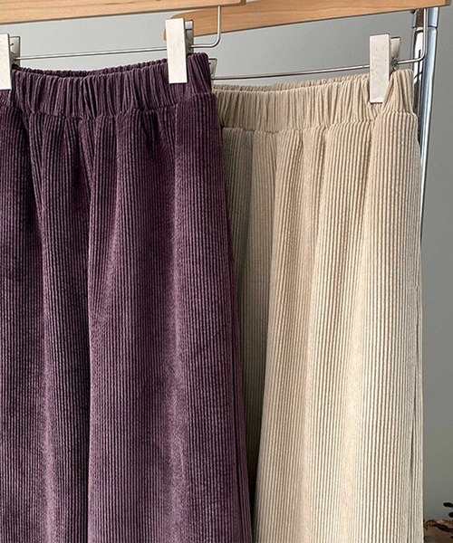 OSYAREVO（オシャレボ）の「コーデュロイ パンツ（その他パンツ・レディース・ベージュ/パープル・MEDIUM/LARGE）」の17枚目の写真