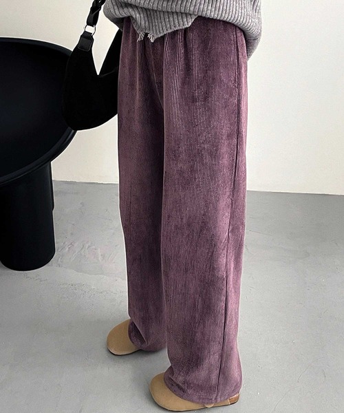 OSYAREVO（オシャレボ）の「コーデュロイ パンツ（その他パンツ・レディース・ベージュ/パープル・MEDIUM/LARGE）」の7枚目の写真