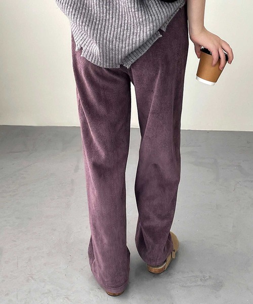 OSYAREVO（オシャレボ）の「コーデュロイ パンツ（その他パンツ・レディース・ベージュ/パープル・MEDIUM/LARGE）」の8枚目の写真