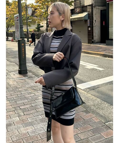 MURUA（ムルーア）の「2WAYベルトバッグ（ショルダーバッグ・レディース・ブラック/ブルー・FREE）」の8枚目の写真