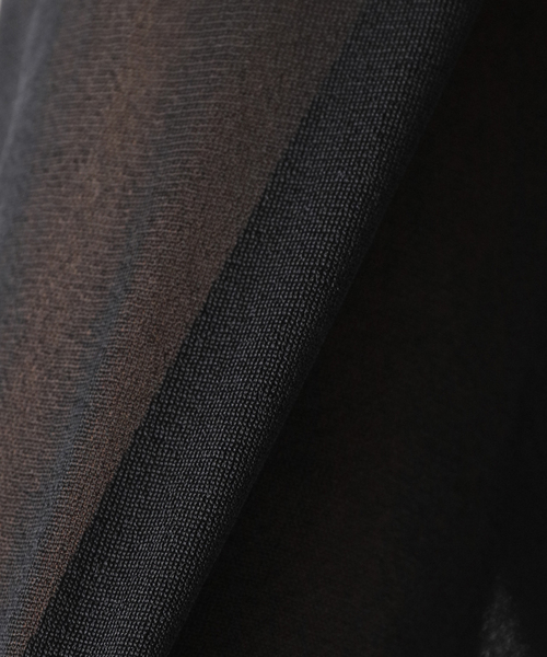 tibi（ティビ）の「【TIBI/ティビ】SHEER GAUZE LONGSLEEVE TOP（シャツ/ブラウス・レディース・ブラック・FREE）」の20枚目の写真