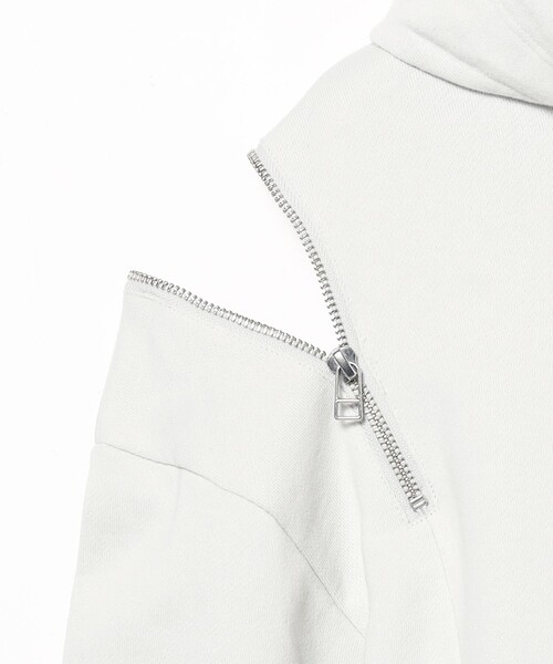 Ray BEAMS(レイビームス)の「Ray BEAMS / ショルダー ジップ フーディー(パーカー・レディース・ブラック/ライトグレー・ONE SIZE)」の17枚目の写真