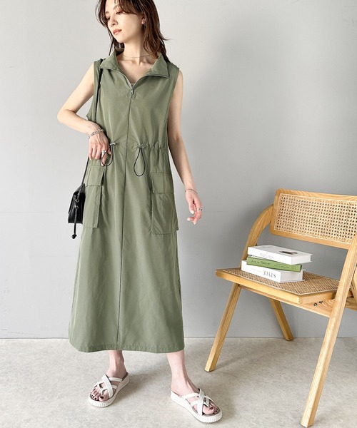 Java(ジャバ)の「《Javaジャバコラボ》大人の高見えitem。ハーフジップドロストワンピース(ワンピース・レディース・チャコールグレー/ブラック/カーキ・LARGE/MEDIUM/SMALL/X-LARGE)」の15枚目の写真