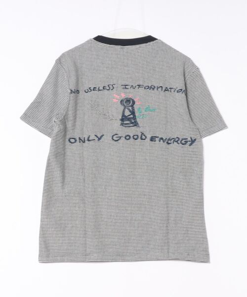 【セール】ストライプ&刺繍 Tシャツ（Tシャツ/カットソー）｜Desigual（デシグアル）