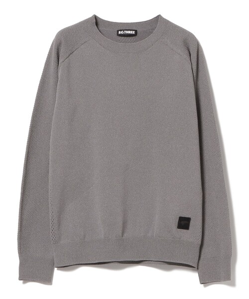 Beamsgolf ビームスゴルフ グレー クルーネックセーター L BEAMS GOLF（ビームスゴルフ）の「〈WOMEN〉B.G.THREE / ALL-TIME