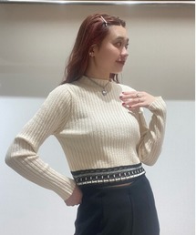 FURFUR | ウエストジャガードリブニットトップス(ニット/セーター)