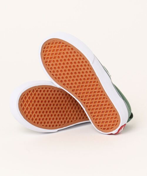 VANS（バンズ）の「VANS ヴァンズ SLIP ON(14-22) スリッポン V98CS  COLORS S.GREEN（スリッポン・キッズ・グリーン・18/15 /17/19/14/21/16/20/22.0cm）」の3枚目の写真