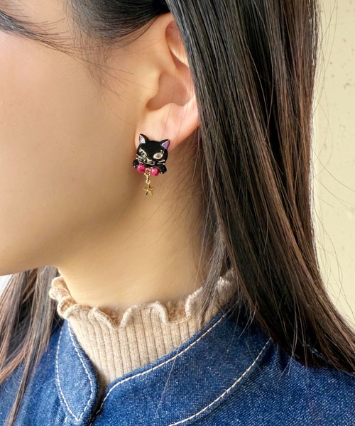 ANNA SUI(アナスイ)の「ティティモチーフ ピアス(ピアス(両耳用)・レディース・ブラック・ONE SIZE)」の8枚目の写真