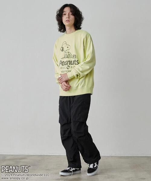 PEANUTS（ピーナッツ）の「PEANUTS(ピーナッツ)×coen　ピグメント裏毛スウェット（スウェット・メンズ・ライトブルー/オフホワイト/ライム/オレンジ/ダークグレー/ライラック・M/L/XL）」の20枚目の写真