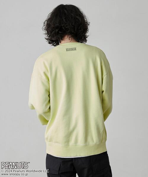 PEANUTS（ピーナッツ）の「PEANUTS(ピーナッツ)×coen　ピグメント裏毛スウェット（スウェット・メンズ・ライトブルー/オフホワイト/ライム/オレンジ/ダークグレー/ライラック・M/L/XL）」の21枚目の写真