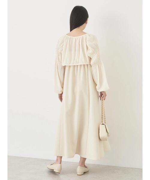 earth music&ecology（アースミュージックアンドエコロジー）の「SET2点ボレロ+キャミワンピース（ワンピース・レディース・ピンク系その他2/アイボリー・FREE）」の9枚目の写真