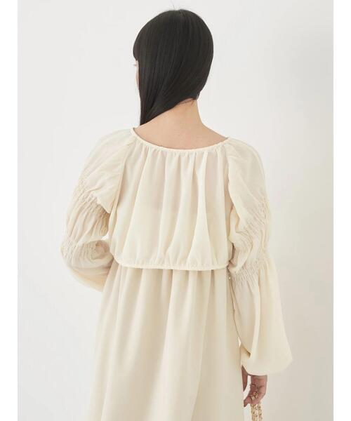 earth music&ecology（アースミュージックアンドエコロジー）の「SET2点ボレロ+キャミワンピース（ワンピース・レディース・ピンク系その他2/アイボリー・FREE）」の12枚目の写真