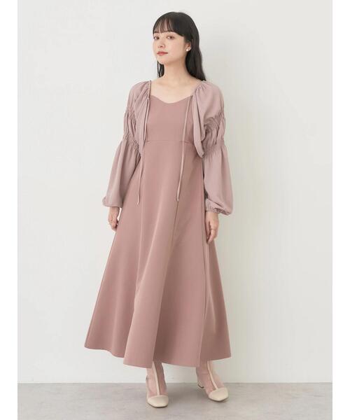 earth music&ecology（アースミュージックアンドエコロジー）の「SET2点ボレロ+キャミワンピース（ワンピース・レディース・ピンク系その他2/アイボリー・FREE）」の14枚目の写真