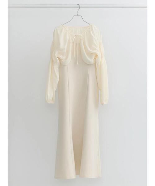 earth music&ecology（アースミュージックアンドエコロジー）の「SET2点ボレロ+キャミワンピース（ワンピース・レディース・ピンク系その他2/アイボリー・FREE）」の2枚目の写真