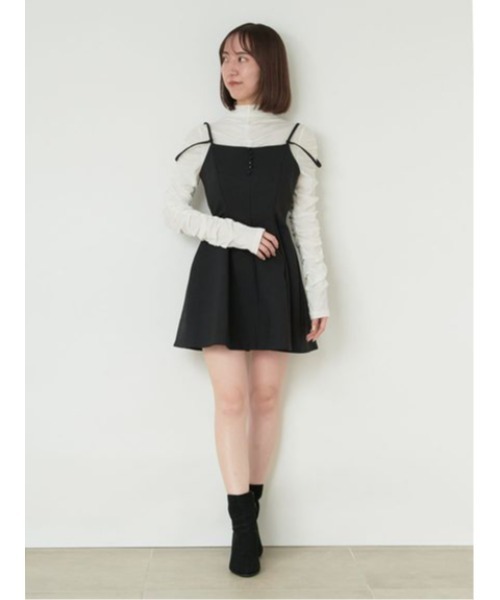 SNIDEL キャミミニワンピース＆カットソーSET SNIDEL（スナイデル）の「キャミミニワンピース&カットソーSET
