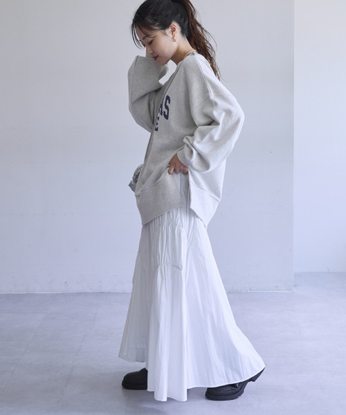 CIAOPANIC TYPY（チャオパニックティピー）の「アソート柄サイドスリットスウェット（スウェット・レディース・ホワイト/ネイビー/グレー・ONE SIZE）」の14枚目の写真